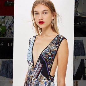 Topshop Scarf Print Pini Dress